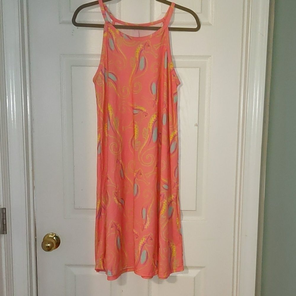Lolly Wolly Doodle seahorse beach dress size L